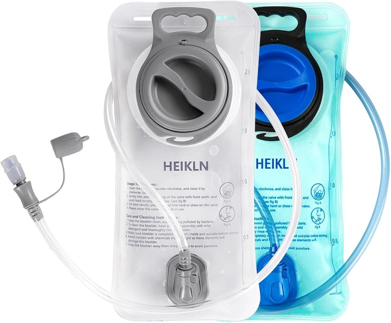 HEIKLN Hydration Bladder 1.5L-2L-3L,Leak Proof Water Reservoir, BPA Free Military Water Storage Bladder Bag Hydration Pack Replacement Easy Clean for Bicycling Hiking Camping Hunting Running - Image 1